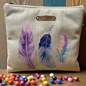 Pochette plate "Plumes"